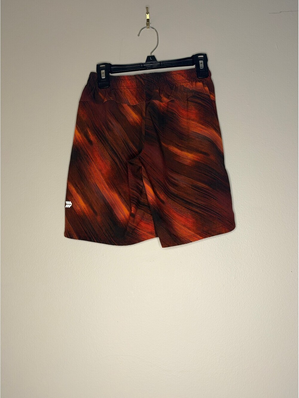 All in Motion boys orange black athletic shorts